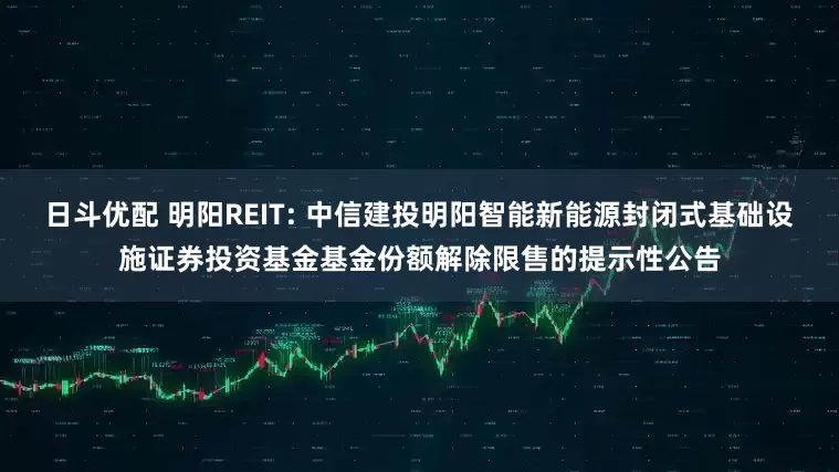 日斗优配 明阳REIT: 中信建投明阳智能新能源封闭式基础设施证券投资基金基金份额解除限售的提示性公告